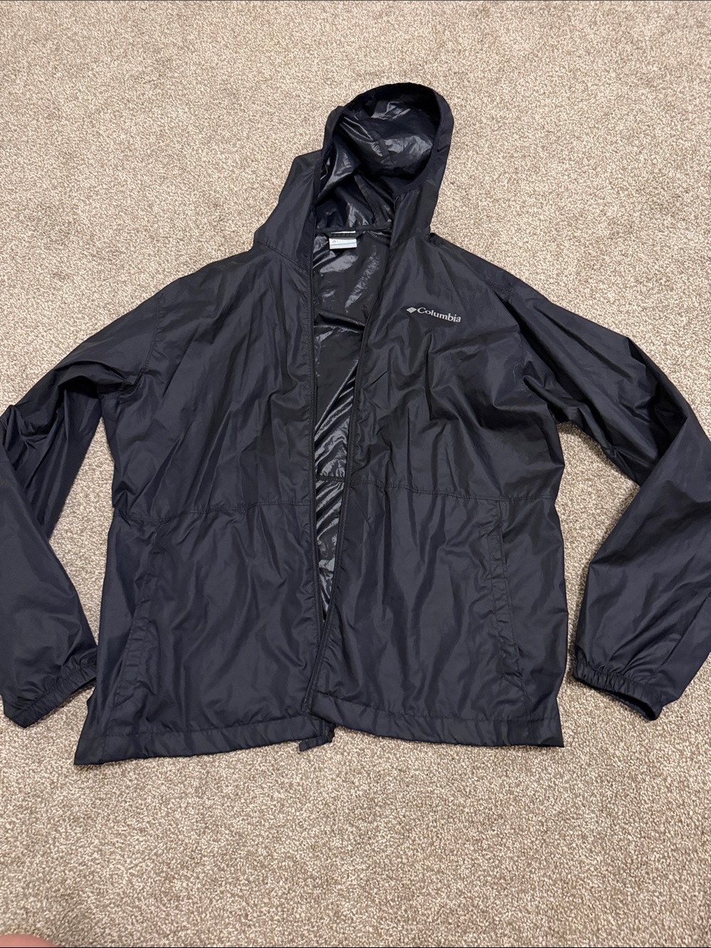 Columbia Black Windbreaker Jacket